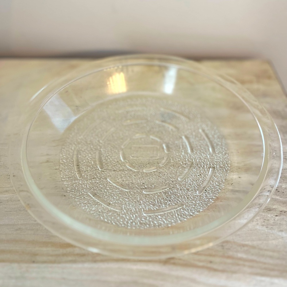 Vintage Glasbake Pie Dish #249 with Clear Edges